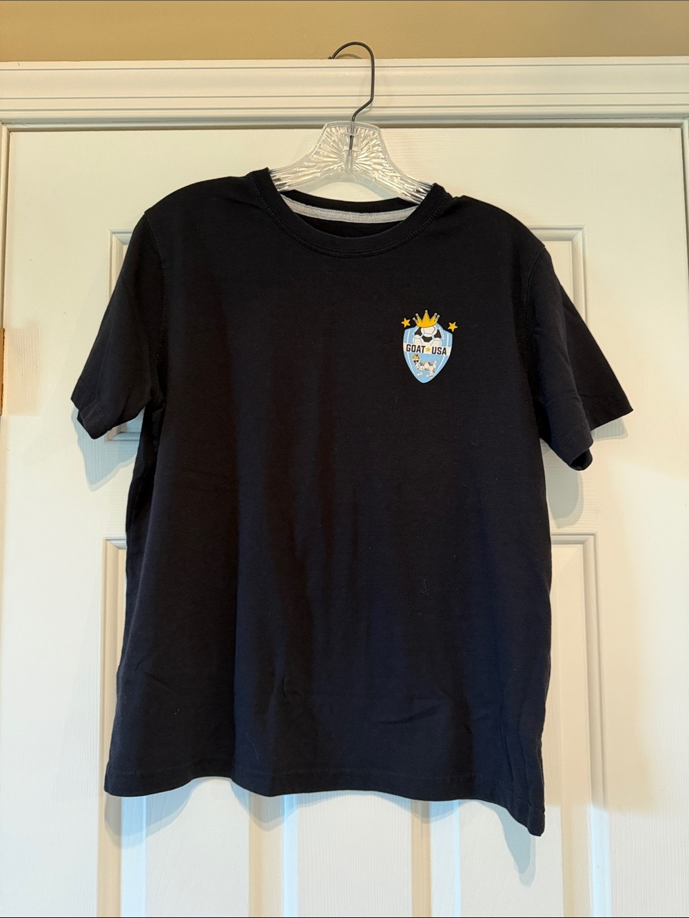 GOAT USA Kids Black Short-Sleeve Graphic Tee